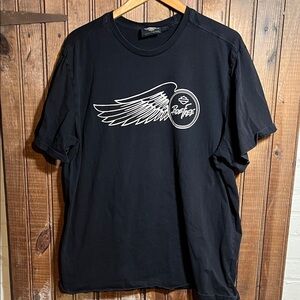 Harley-Davidson Black Winged Logo Tee